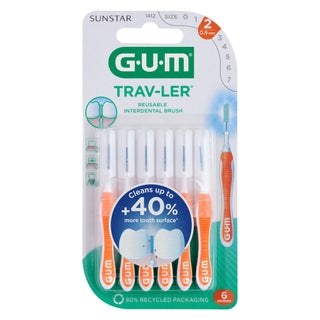 Butler Gum Travler Interdental Brush 1412, Pack of 6's
