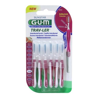 Butler Gum Travler Interdental Brush 1612, Pack of 6's