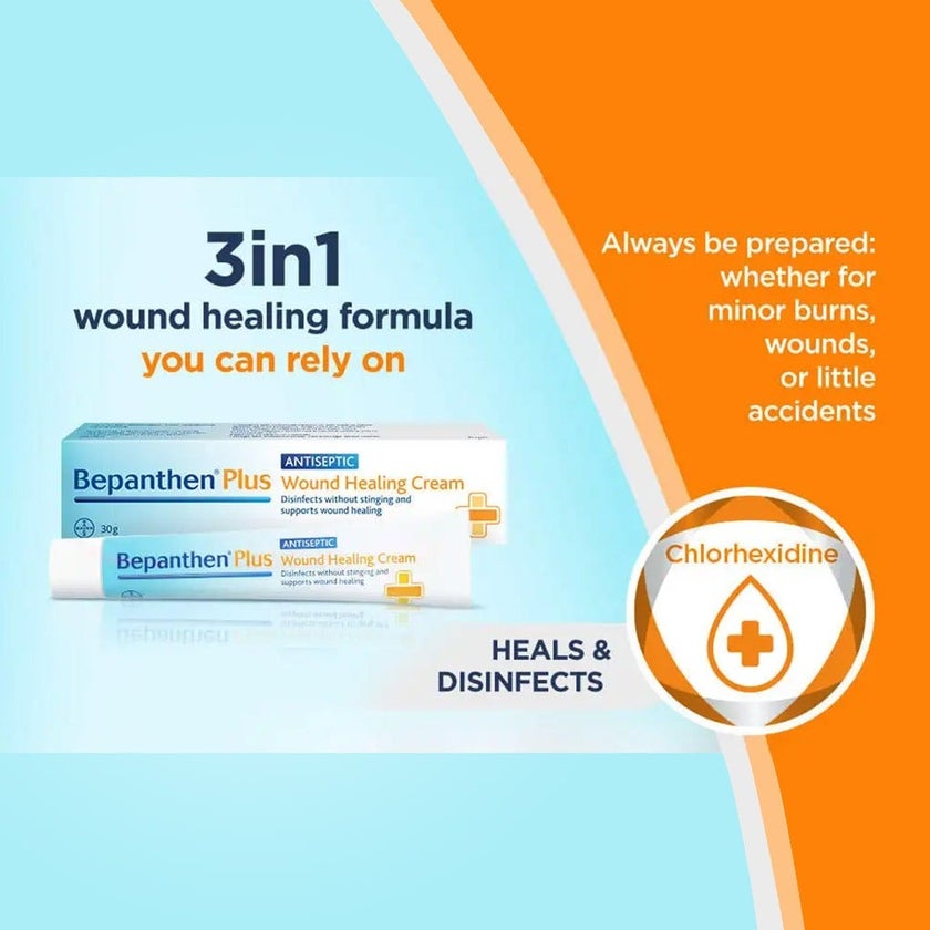 Bepanthen Plus Antiseptic Wound Healing Cream 30g
