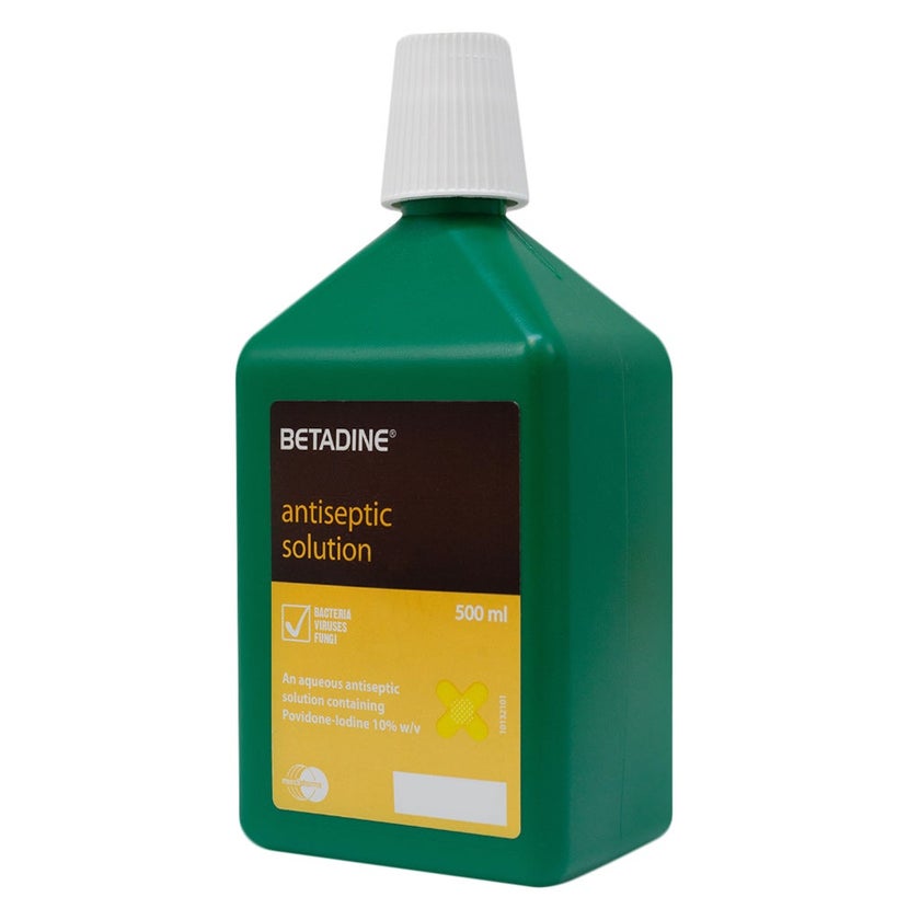 Betadine Povidone Iodine Antiseptic Solution 500ml