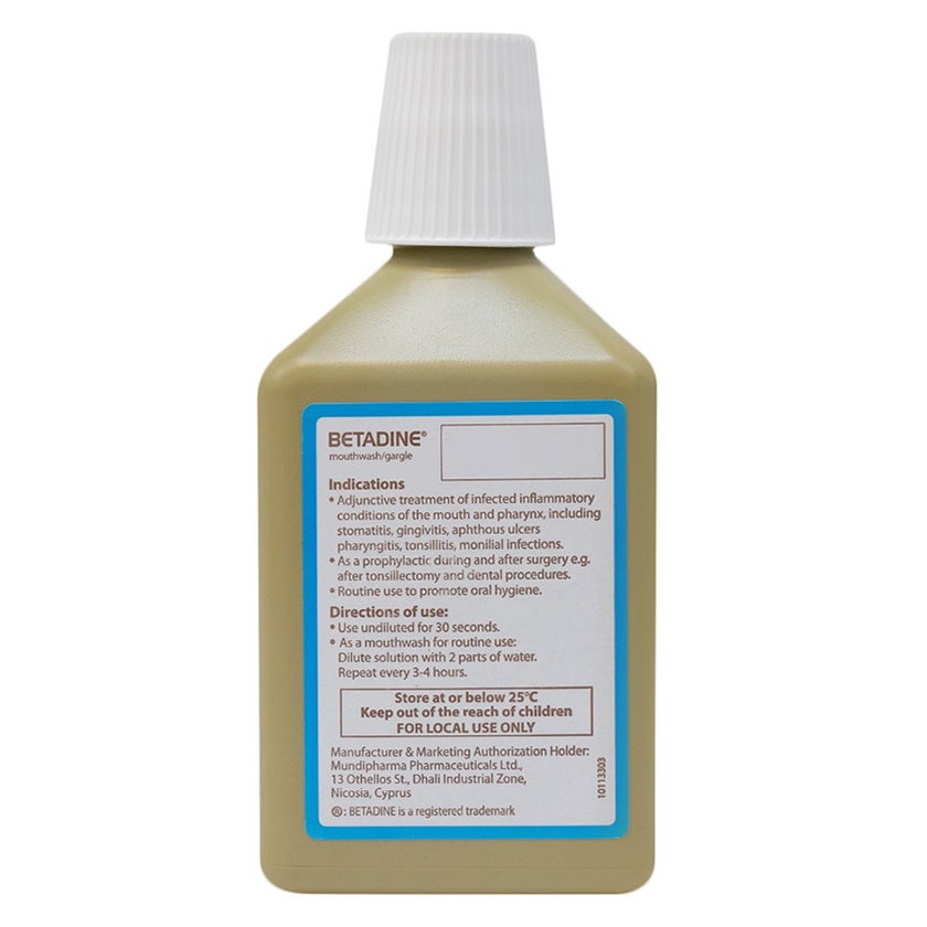 Betadine Mouthwash/Gargle 250ml