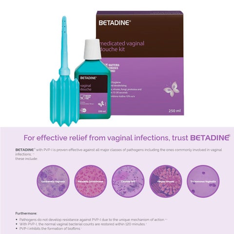Betadine Medicated Vaginal Douche Kit 250ml