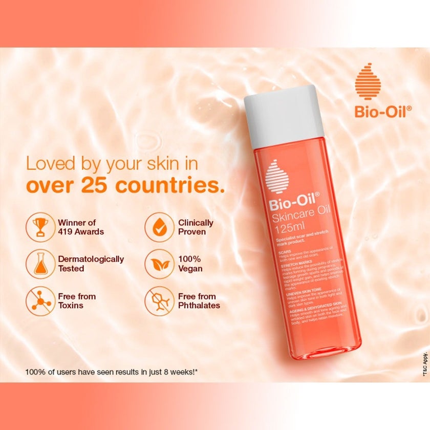 Bio-Oil Skincare Oil For Scars, Stretch Marks and Uneven Skin Tone 125ml