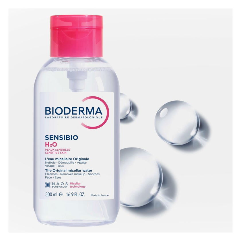 Bioderma Sensibio H2O Cleansing & Make up Removing Micellar Water with Pump 500ml