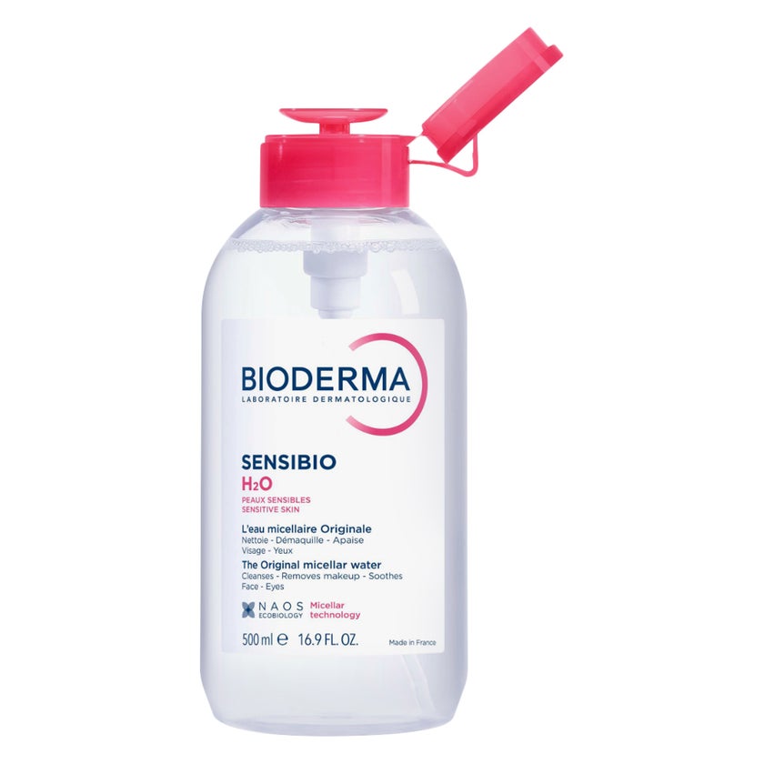 Bioderma Sensibio H2O Cleansing & Make up Removing Micellar Water with Pump 500ml