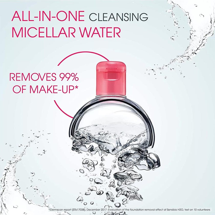 Bioderma Sensibio H2O Cleansing & Make up Removing Micellar Water with Pump 500ml