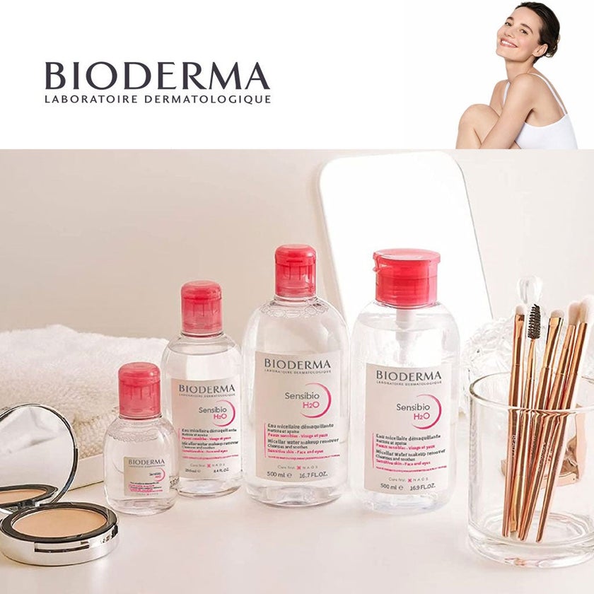 Bioderma Sensibio H2O Cleansing & Make up Removing Micellar Water with Pump 500ml