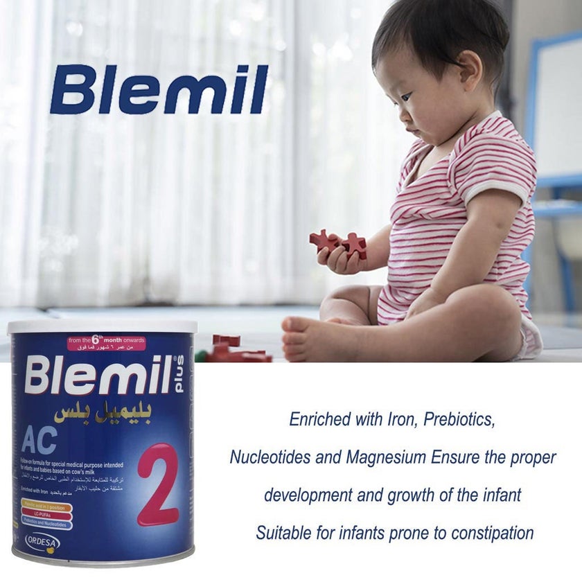 Blemil Plus Stage 2 AC Anti Constipation Infant Formula Milk For 6 To 12 Months Baby 400g