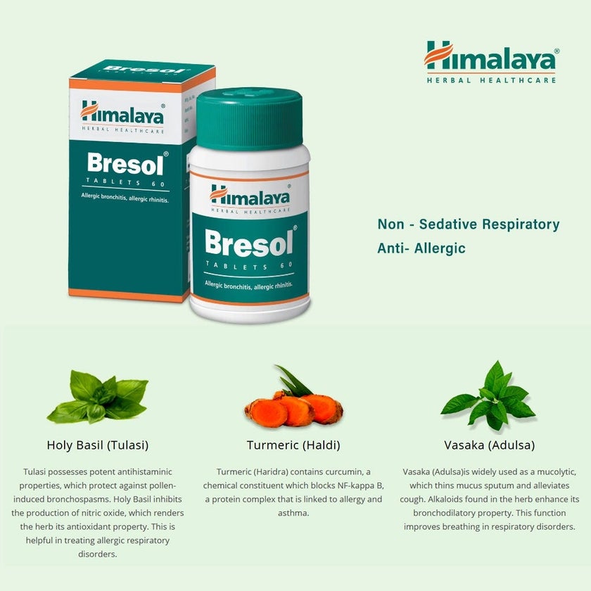 Himalaya Bresol Tablets, Pack of 60's