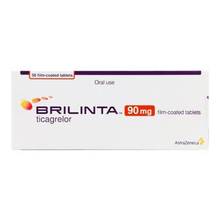 Brilinta 90mg Film Coated Tablets, Pack of 56's