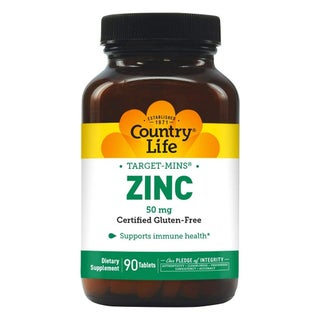 Country Life Zinc Target-Mins 50mg Tablets For Immune Health, Pack of 90's