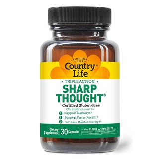 Country Life Triple Action Sharp Thought Capsules, Pack of 30's