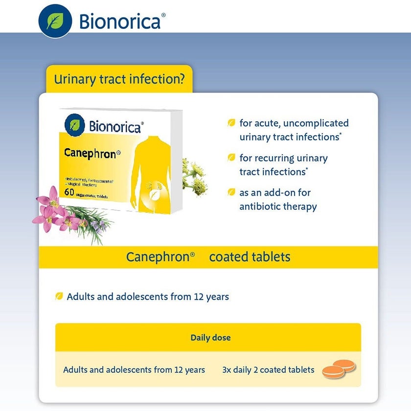 Bionorica Canephron Sugar Coated Herbal Tablet For Urinary Tract Infection, Pack of 60's