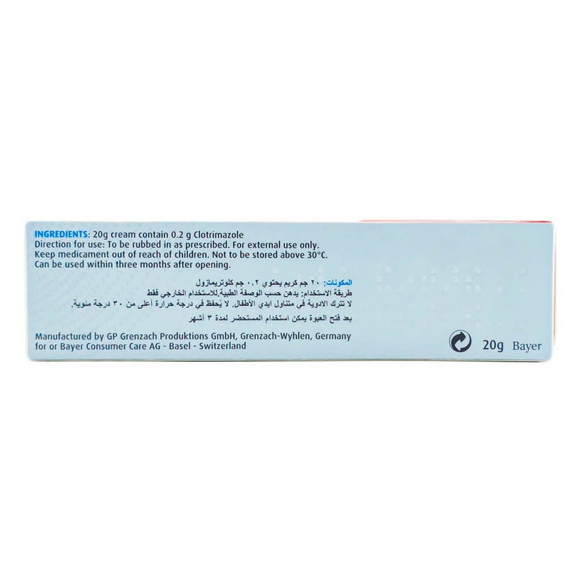 Canesten 1% Antifungal Cream 20g