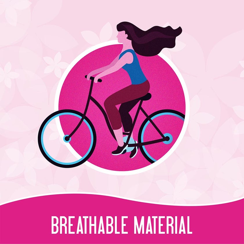 Carefree Breathable Cotton Unscented Panty Liners, Pack of 30