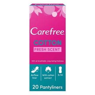 Carefree Cotton Fresh Scent Panty Liners, Pack of 20's