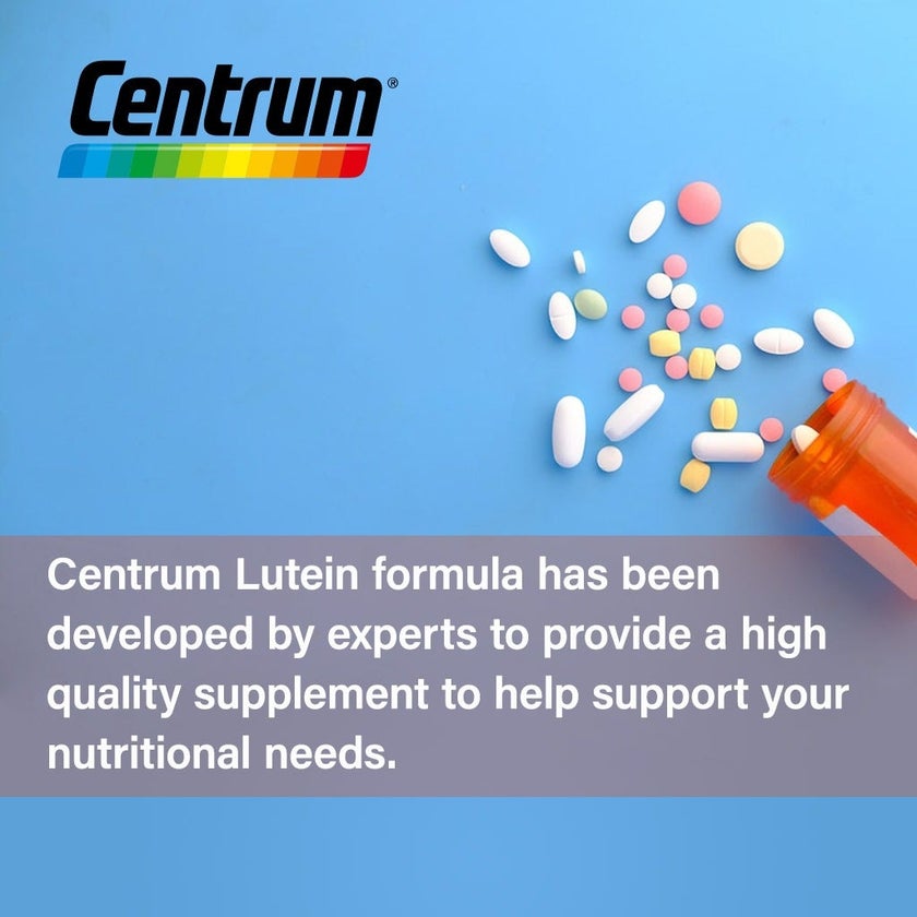 Centrum With Lutein Adult Multivitamin Supplement Tablets, Pack of 30's