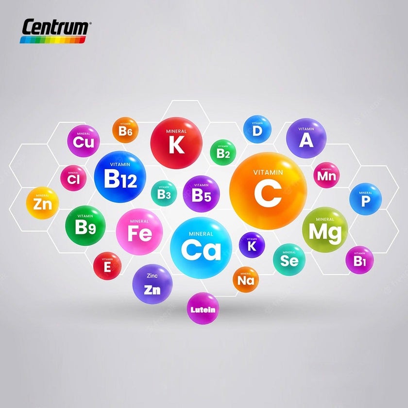 Centrum Silver With Lutein 50+ Adult Multivitamin Tablets, Pack of 100's