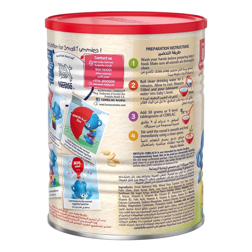 Nestle Cerelac Wheat & Date Pieces Infant Cereals From 8 Months 400g