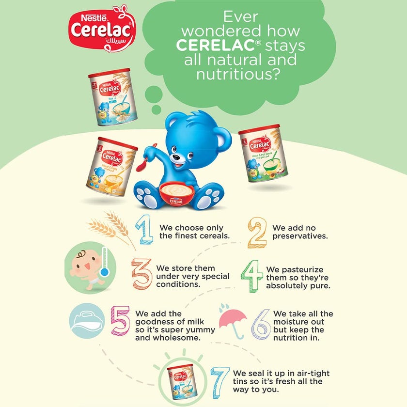 Nestle Cerelac Wheat & Honey Infant Cereals From 6 Months 400g
