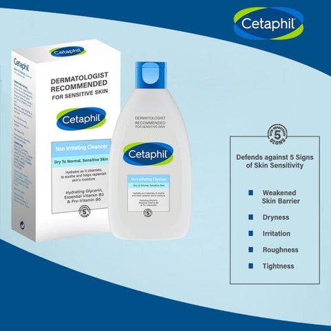 Cetaphil Non-Irritating Cleanser For Normal to Dry Skin 200ml