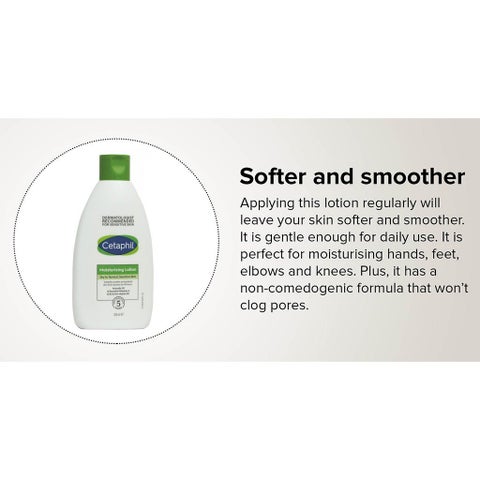 Cetaphil Moisturizing Lotion, Face & Body Moisturizer For Men & Women With Dry to Normal and Sensitive Skin, Unscented, 200ml