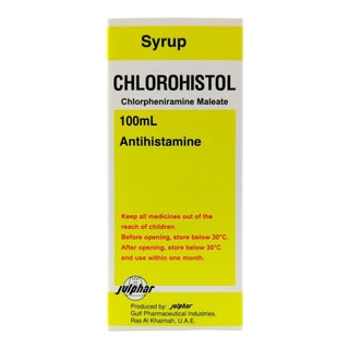 Chlorohistol 2mg/5ml Antihistamine Oral Syrup 100ml