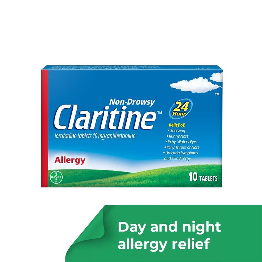 Claritine 10mg for Allergy Tablets, Pack of 10's