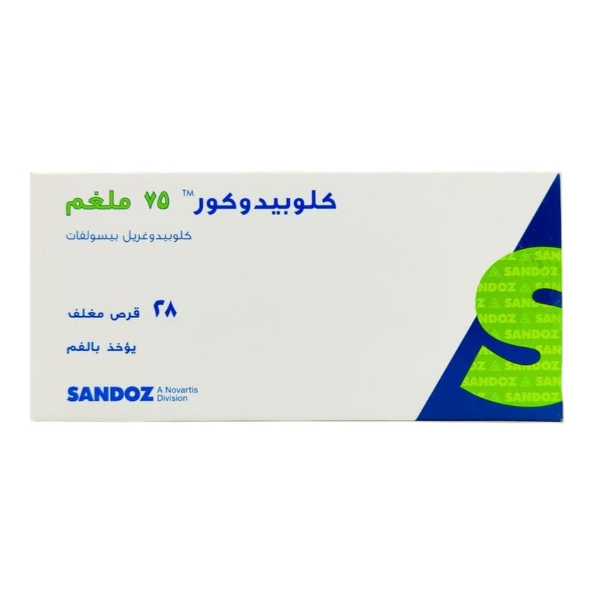 Clopidocor 75mg Tablets, Pack of 28's