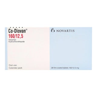 Co Diovan 160mg/12.5mg Tablets, Pack of 28's