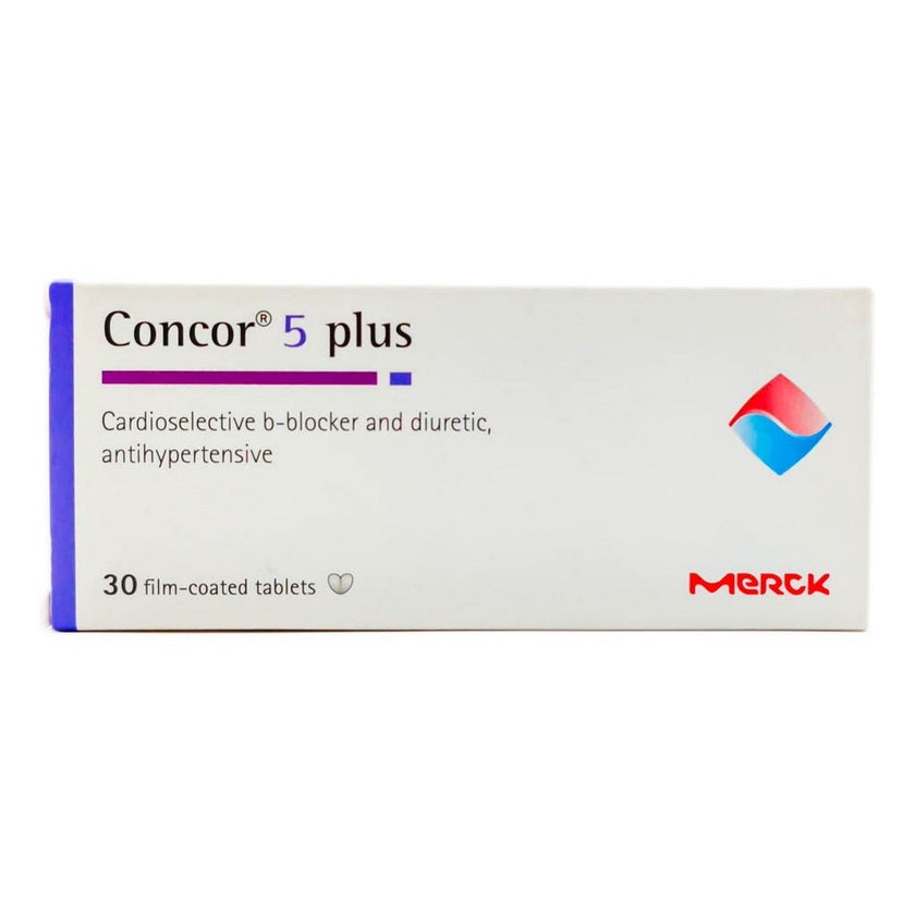 Concor Tabl Concor 5 Plus Tablets, Pack of 30's - myAster