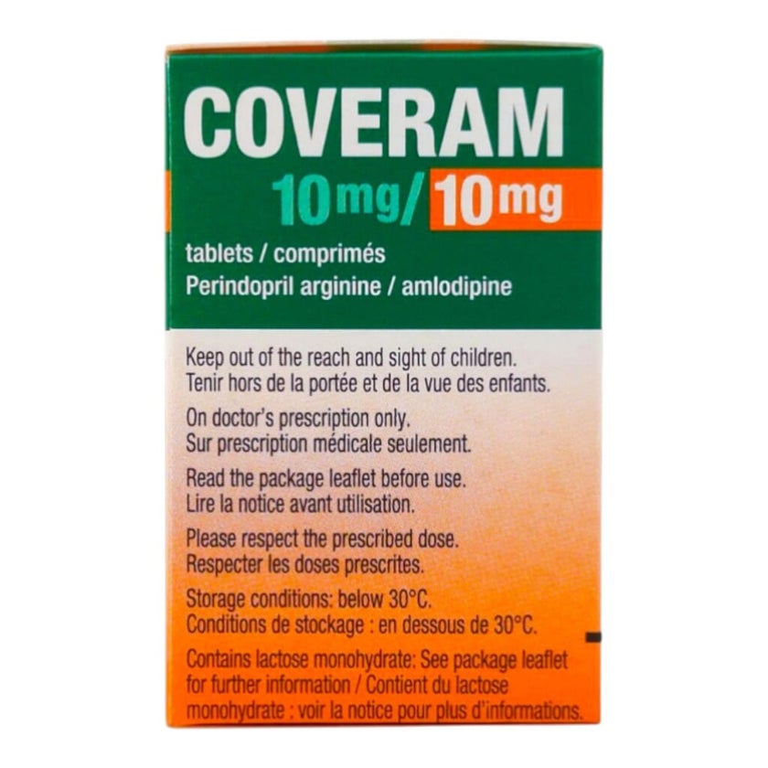 Coveram 10mg/10mg Tablets, Pack of 30's