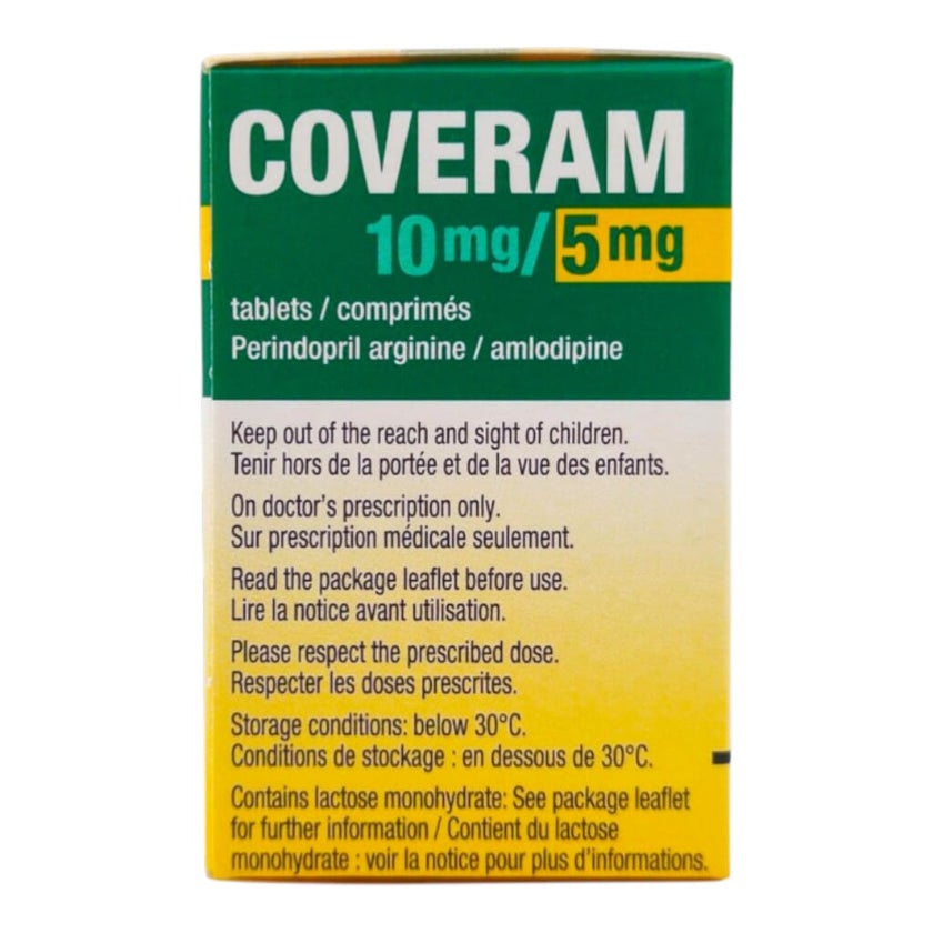 Coveram 10mg/5mg Tablets, Pack of 30's