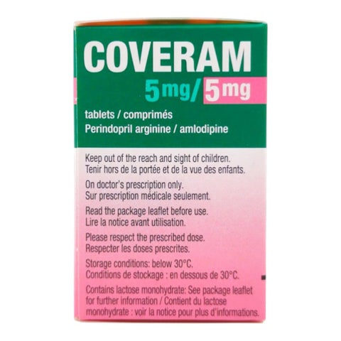 Coveram 5mg/5mg Tablets, Pack of 30's