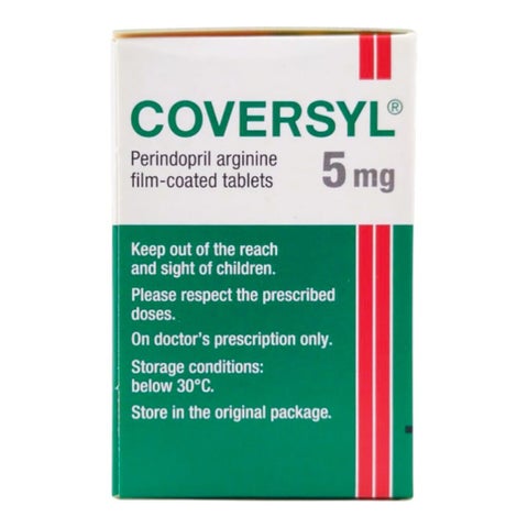 Coversyl 5mg Tablets, Pack of 30's