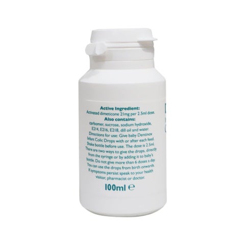 Dentinox Infant Colic Oral Drops With Activated Dimethicone 100ml