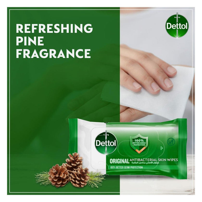 Dettol Anti-Bacterial Wipes, Pack of 10's