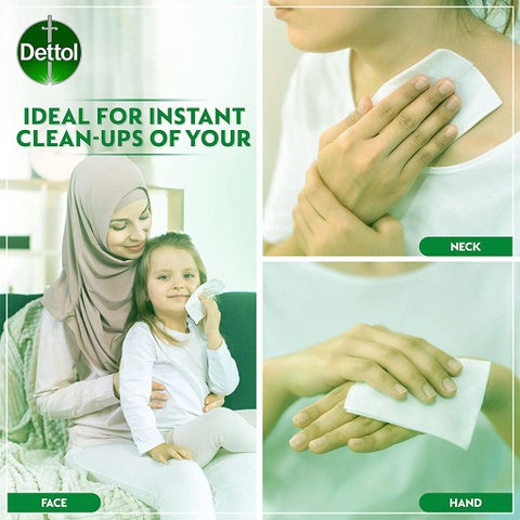 Dettol Original Antibacterial Skin & Surface Wipes, Pack of 40's