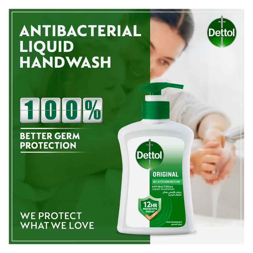 Dettol Original Antibacterial Liquid Handwash 200ml
