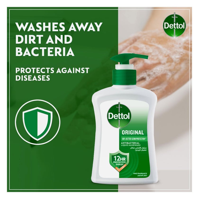 Dettol Original Antibacterial Liquid Handwash 200ml