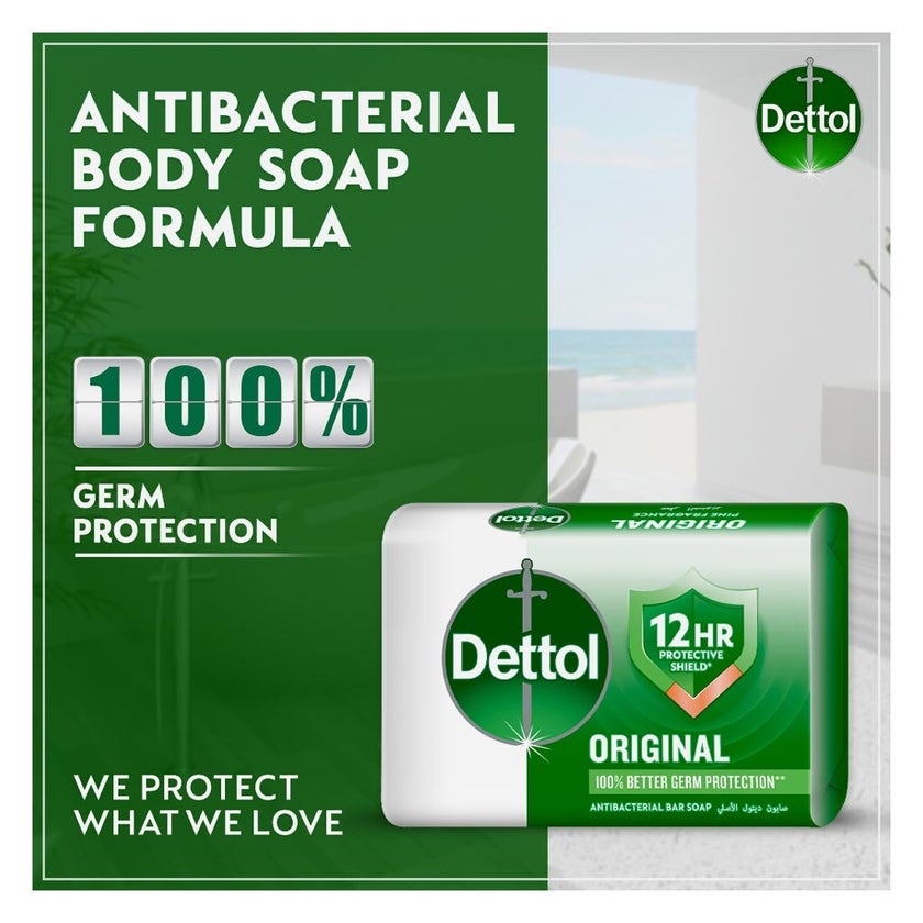 Dettol Original Antibacterial Bar Soap 165g