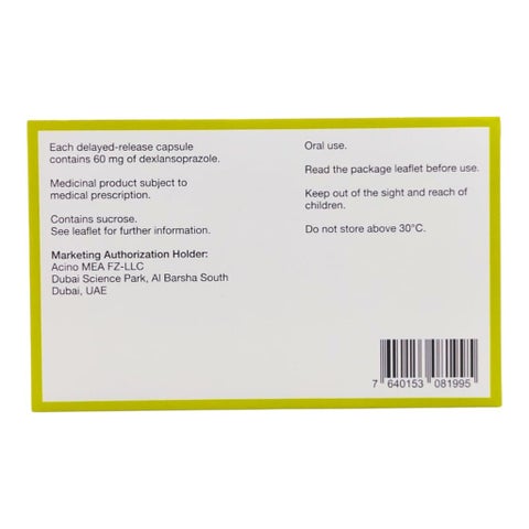 Dexilant 60mg Capsules, Pack of 14’s