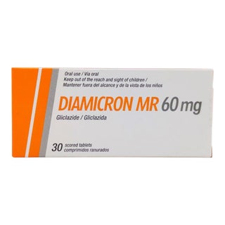 Diamicron MR 60mg Tablets, Pack of 30’s