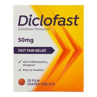 Diclofast 50mg Tablets, Pack of 20's