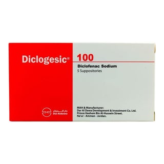 Diclogesic 100mg Suppository, Pack of 5's