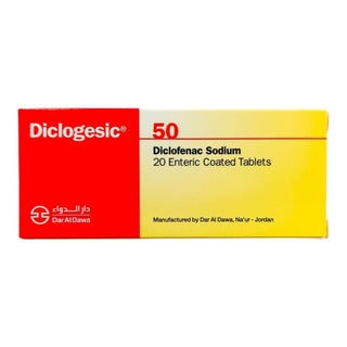 Diclogesic 50mg Enteric Coated Tablets, Pack of 20's