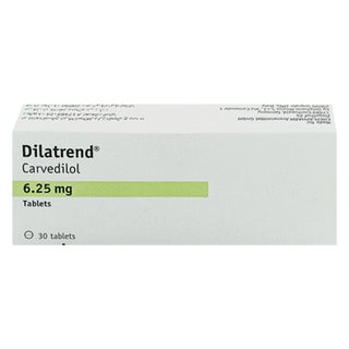 Dilatrend 6.25mg Tablets, Pack of 30's