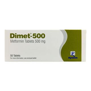 Dimet 500mg Tablets, Pack of 50's
