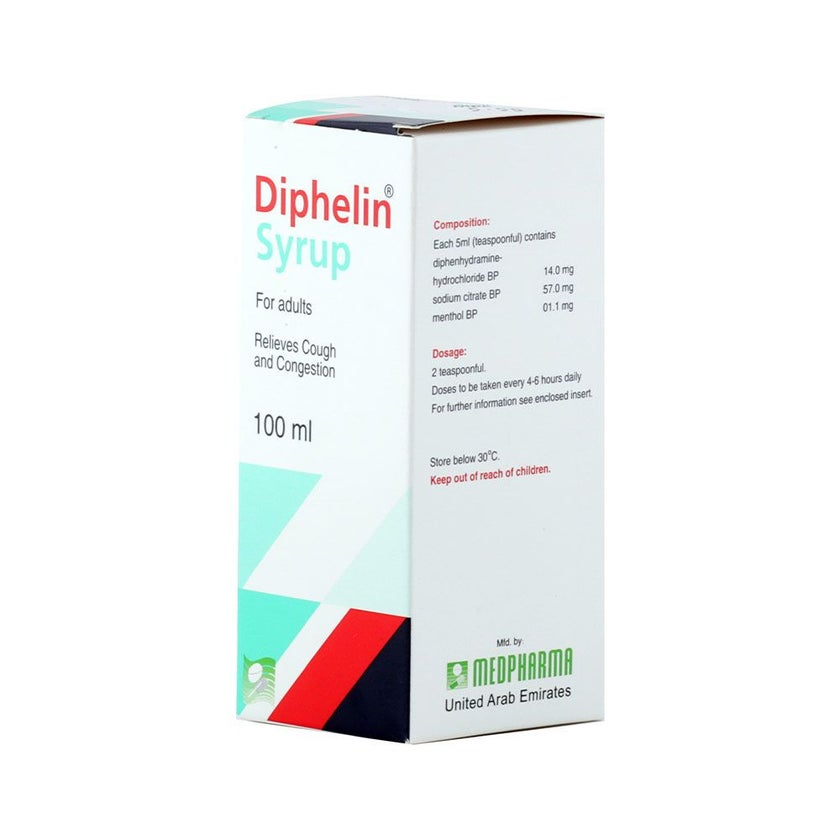 Diphelin Adult Syrup 100ml