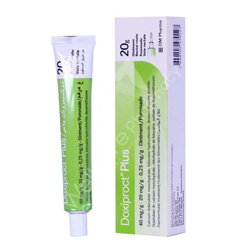 Doxiproct Plus Rectal Ointment For Hemorrhoids 20g 